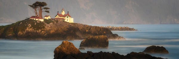 Islands: California Lighthouse Panoramic by Dennis Frates