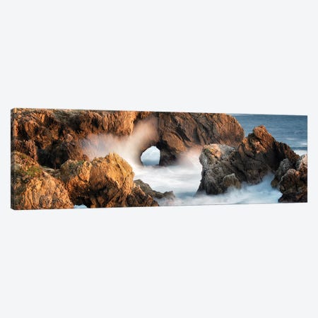 Sea Arch Panoramic Canvas Print #DEN1998} by Dennis Frates Canvas Art Print