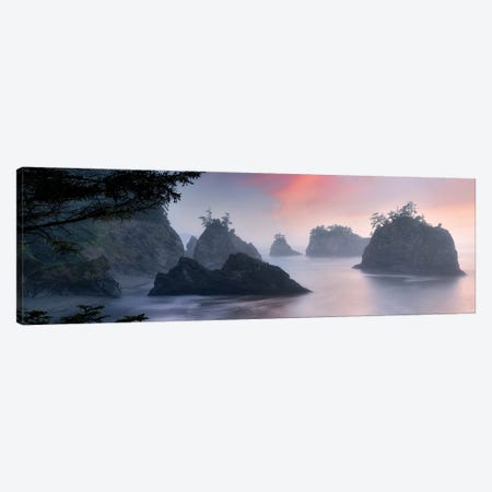 Oregon Coast Sunrise Panoramic Canvas Print #DEN1999} by Dennis Frates Canvas Art Print