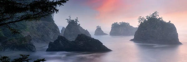 Oregon: Oregon Coast Sunrise Panoramic by Dennis Frates