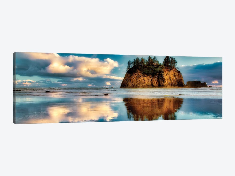 Low Tide Reflection Panoramic by Dennis Frates 1-piece Canvas Print