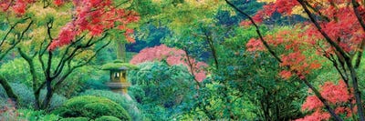 Japanese Garden Panoramic by Dennis Frates canvas print