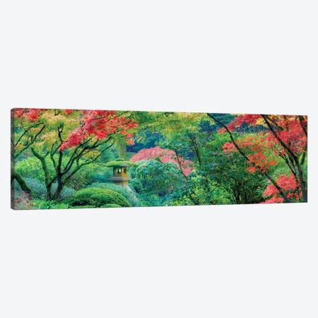 Japanese Garden Panoramic Canvas Print #DEN2015} by Dennis Frates Art Print