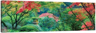 Japanese Garden Panoramic Canvas Art Print - Dennis Frates