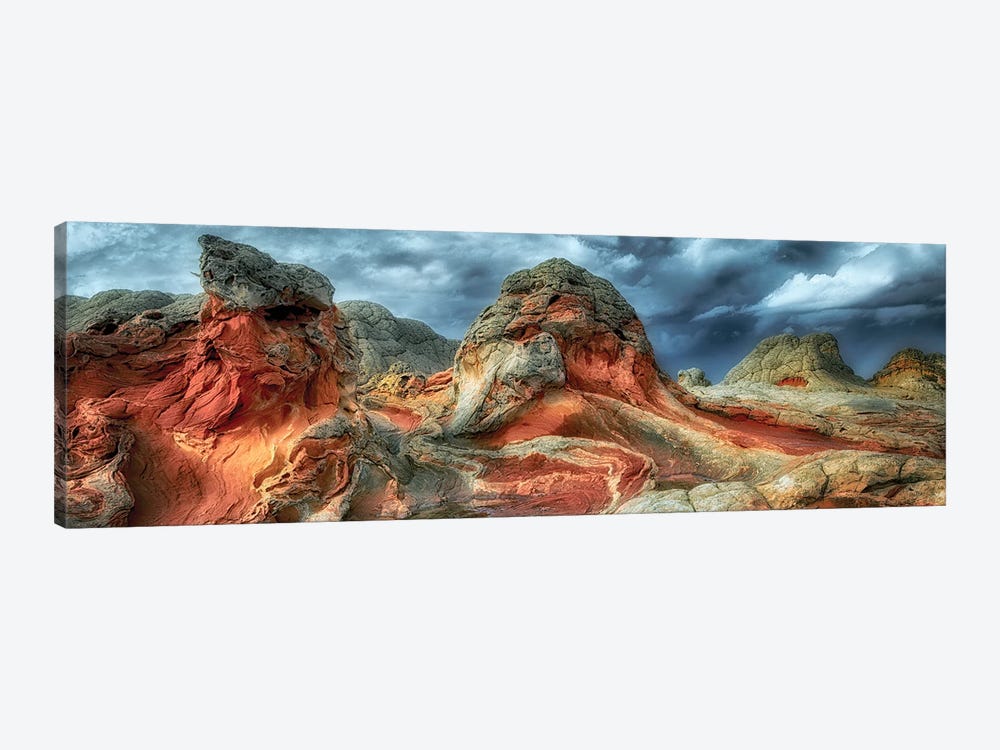 Colorful Rock Formation Panoramic by Dennis Frates 1-piece Canvas Art Print