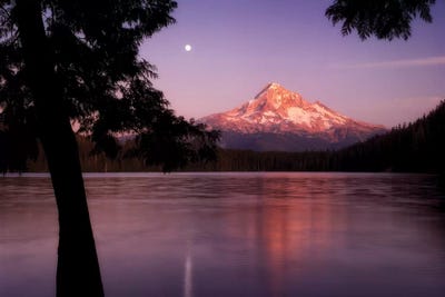 Moon Over Hood by Dennis Frates canvas print
