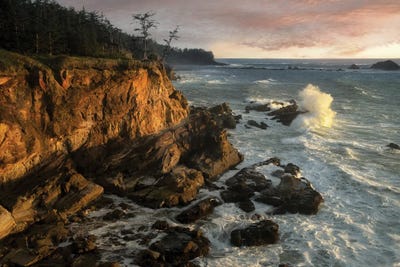 Shoreline Sunset by Dennis Frates canvas print