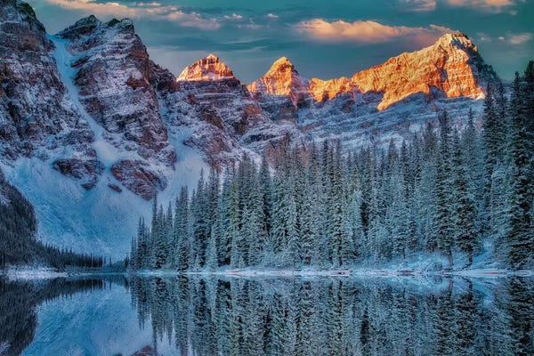 Banff National Park: Moraine Sunrise I by Dennis Frates