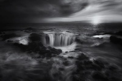 Coastal Sink Hole by Dennis Frates framed wall art