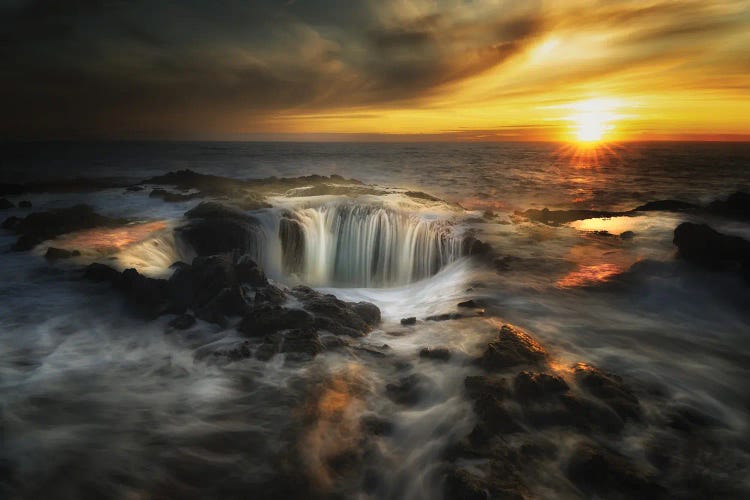 Coastal Sinkhole Sunset