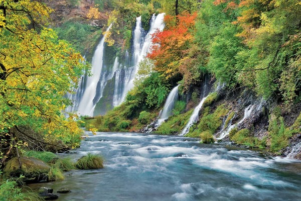 Waterfalls: Multiple Falls by Dennis Frates