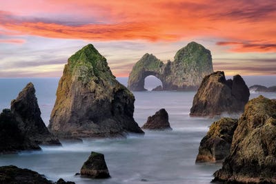 Ocean Arch Sunset by Dennis Frates canvas print