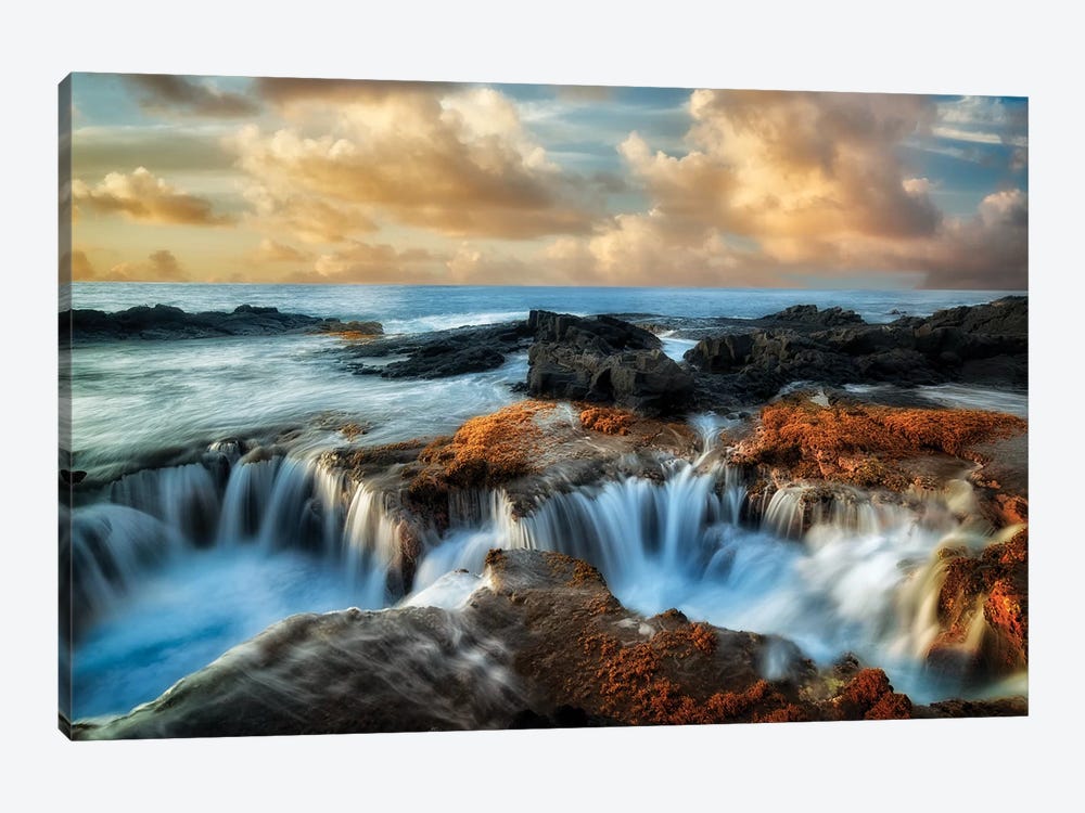 Ocean Well Sunset by Dennis Frates 1-piece Canvas Print