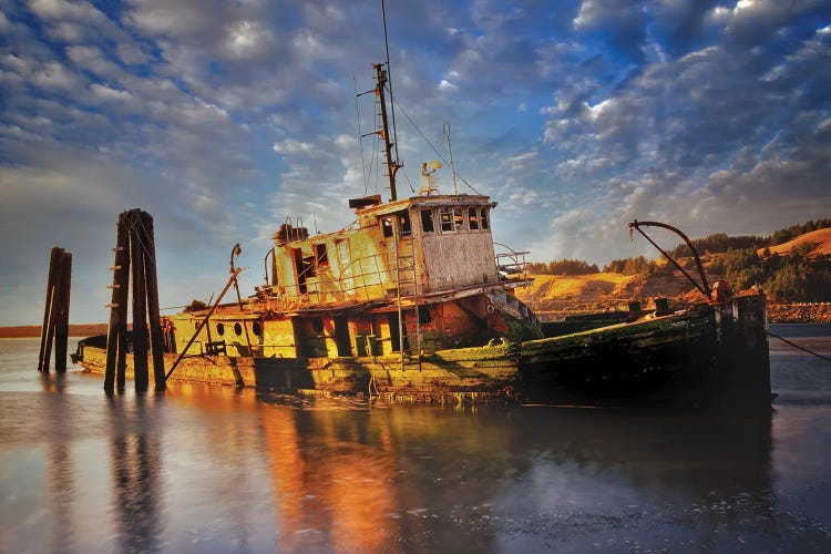 Abandoned Boat by Dennis Frates wall art