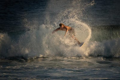 Dingley Green - Canvas Prints: Last Light Surf by Dennis Frates