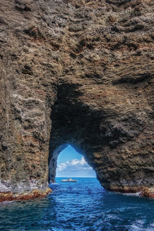 Dennis Frates: Napali Cave by Dennis Frates