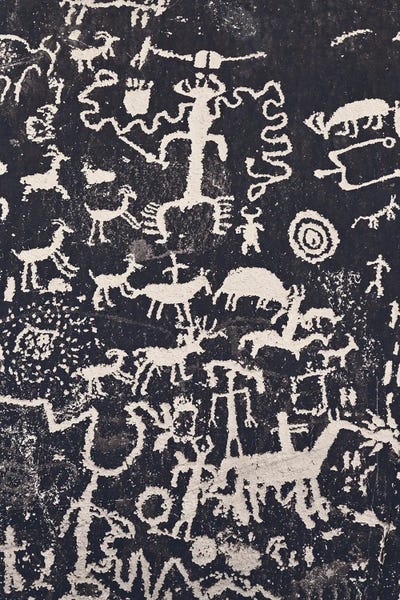 Dennis Frates: Petroglyphson Newspaper Rock State Historical Monument, Utah by Dennis Frates