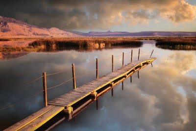 Dennis Frates - Multi Panel Prints: Lake Walk by Dennis Frates