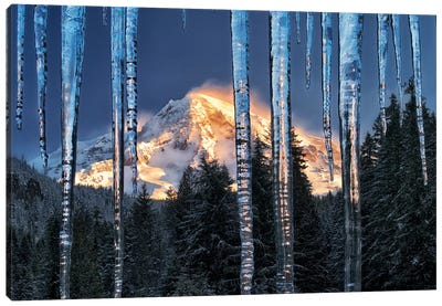 Rainier Ice Canvas Art Print - Mount Rainier National Park Art
