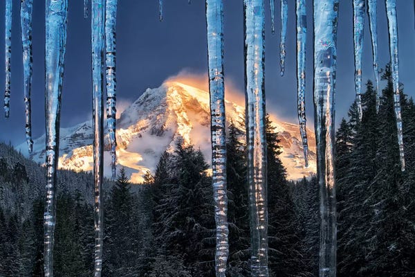 Washington: Rainier Ice by Dennis Frates