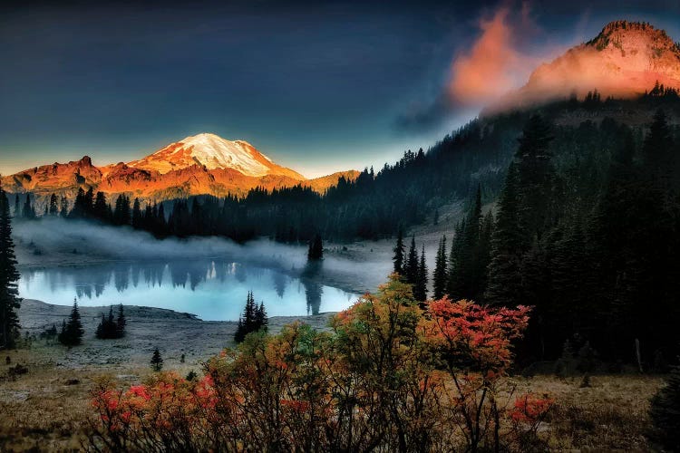 Rainier Sunrise by Dennis Frates wall art