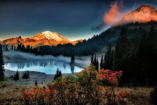 Washington: Rainier Sunrise by Dennis Frates