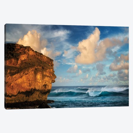 Rock And Surf Canvas Print #DEN277} by Dennis Frates Canvas Art