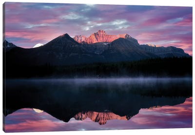 Rockies Reflection Canvas Art Print - Rocky Mountain Art Collection - Canvas Prints & Wall Art