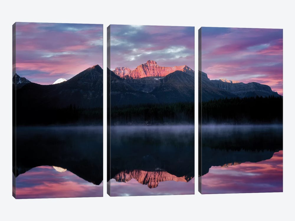 Rockies Reflection by Dennis Frates 3-piece Canvas Art Print