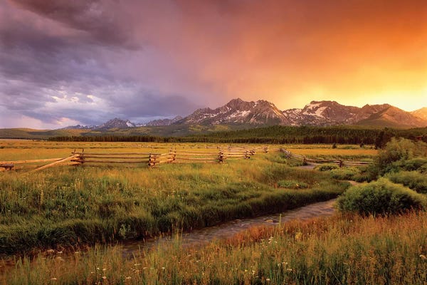 Idaho: Sawtooth Sunrise by Dennis Frates