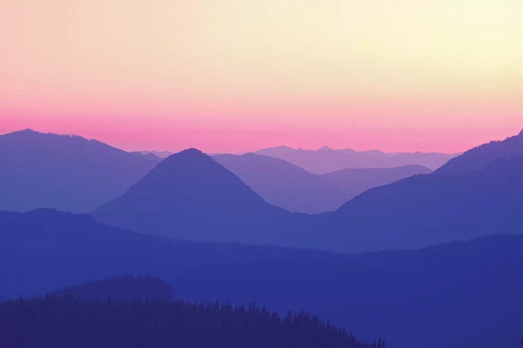 Silhouetted Hills by Dennis Frates wall art