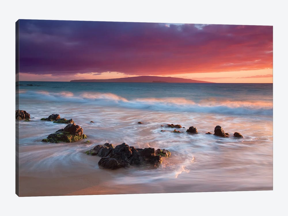 Soft Maui Sunset by Dennis Frates 1-piece Canvas Art