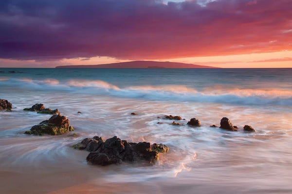 Hawaii: Soft Maui Sunset by Dennis Frates