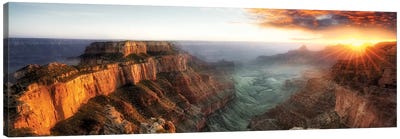 Sunset Grand Canyon V Canvas Art Print - Nature Panoramics