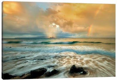 Surf Rainbow Canvas Art Print - Rainbow Art