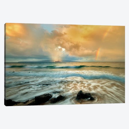 Surf Rainbow Canvas Print #DEN345} by Dennis Frates Canvas Art