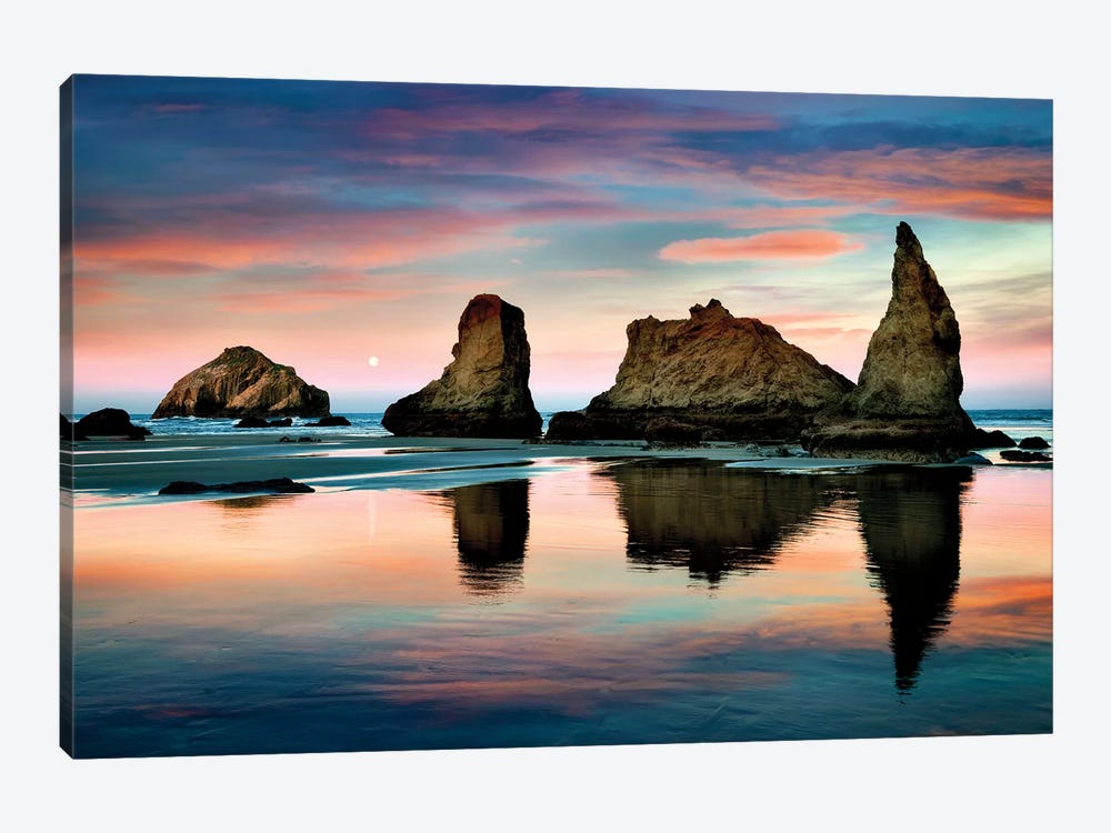 Bandon Reflections by Dennis Frates 1-piece Canvas Art Print