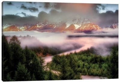 Teton Sunrise Canvas Art Print - Grand Teton National Park Art