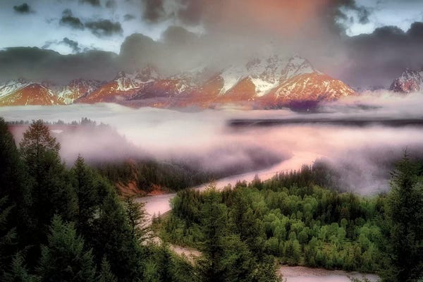 Wyoming: Teton Sunrise by Dennis Frates