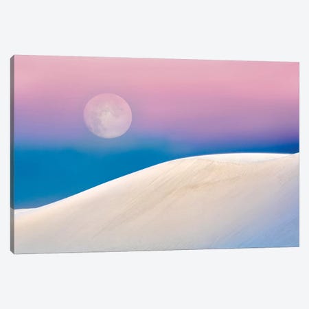White Sands Moon Canvas Print #DEN393} by Dennis Frates Canvas Wall Art