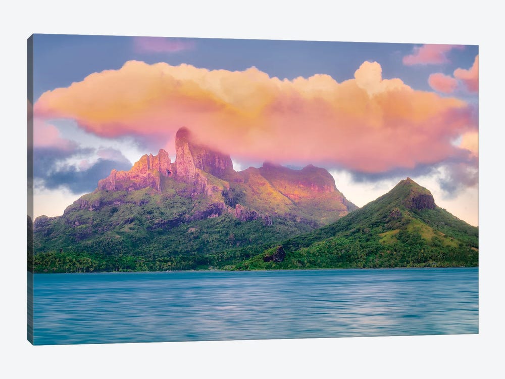 Bora Bora Sunset by Dennis Frates 1-piece Art Print