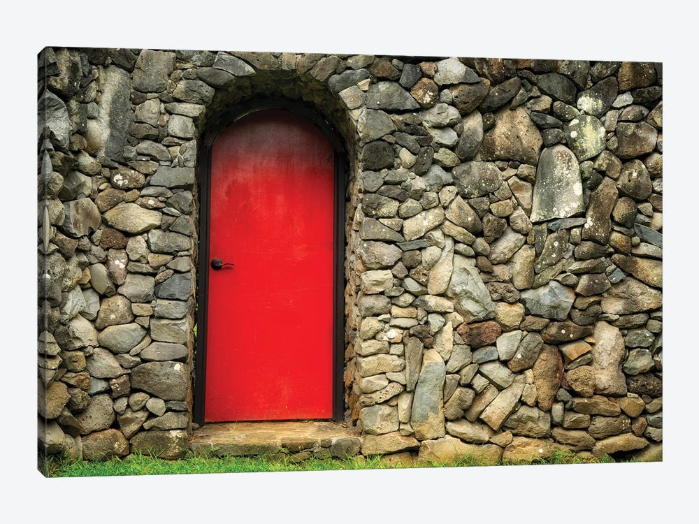 Red Door by Dennis Frates 1-piece Canvas Art