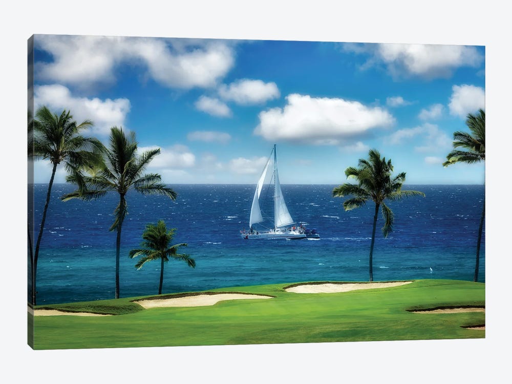 Tropical Sailing by Dennis Frates 1-piece Canvas Wall Art