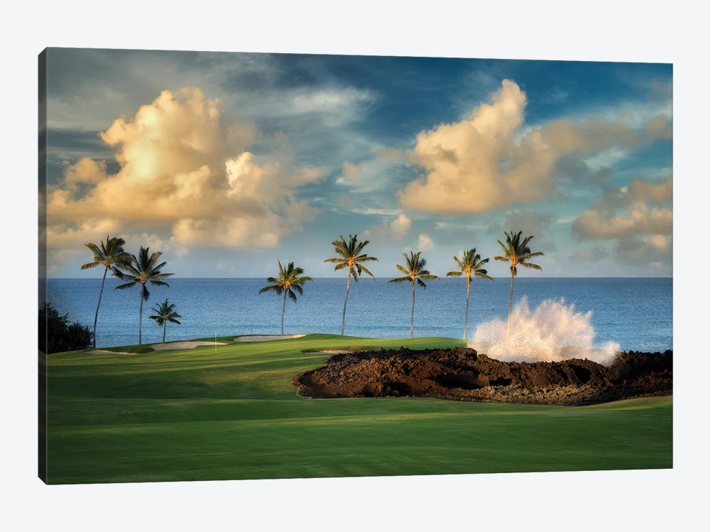 Golf Course And Wave by Dennis Frates 1-piece Art Print
