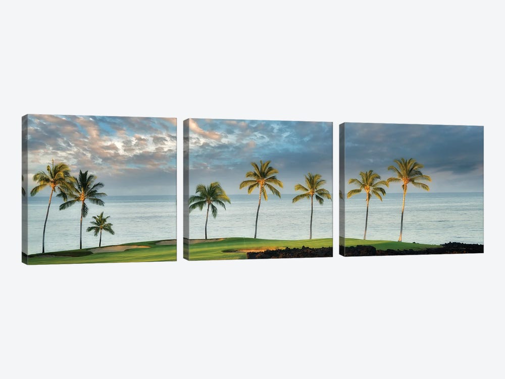 Golf Course Sunrise by Dennis Frates 3-piece Art Print