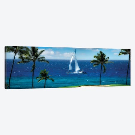 Tropical Sailing II Canvas Print #DEN656} by Dennis Frates Canvas Wall Art