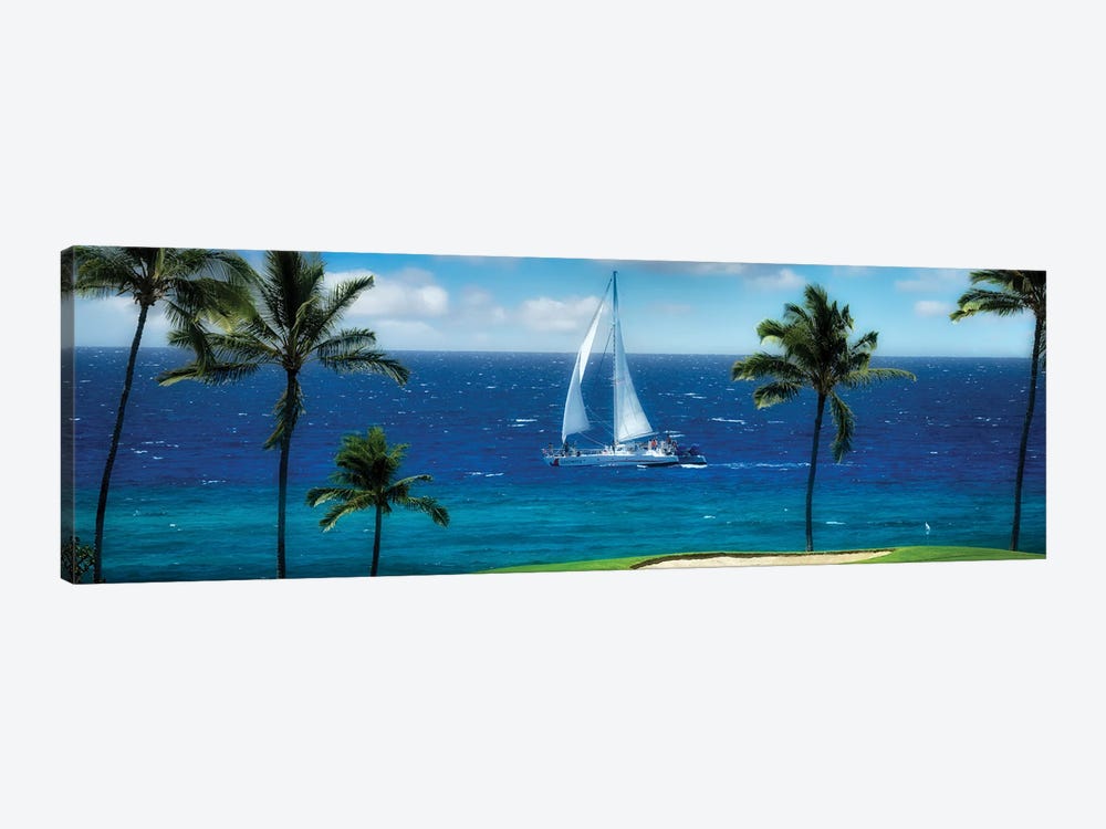Tropical Sailing II by Dennis Frates 1-piece Canvas Art Print