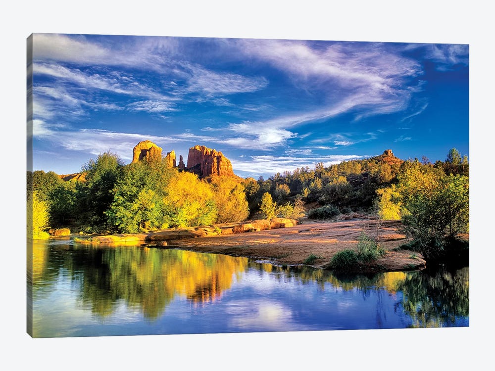 Cathedral Reflection by Dennis Frates 1-piece Canvas Artwork
