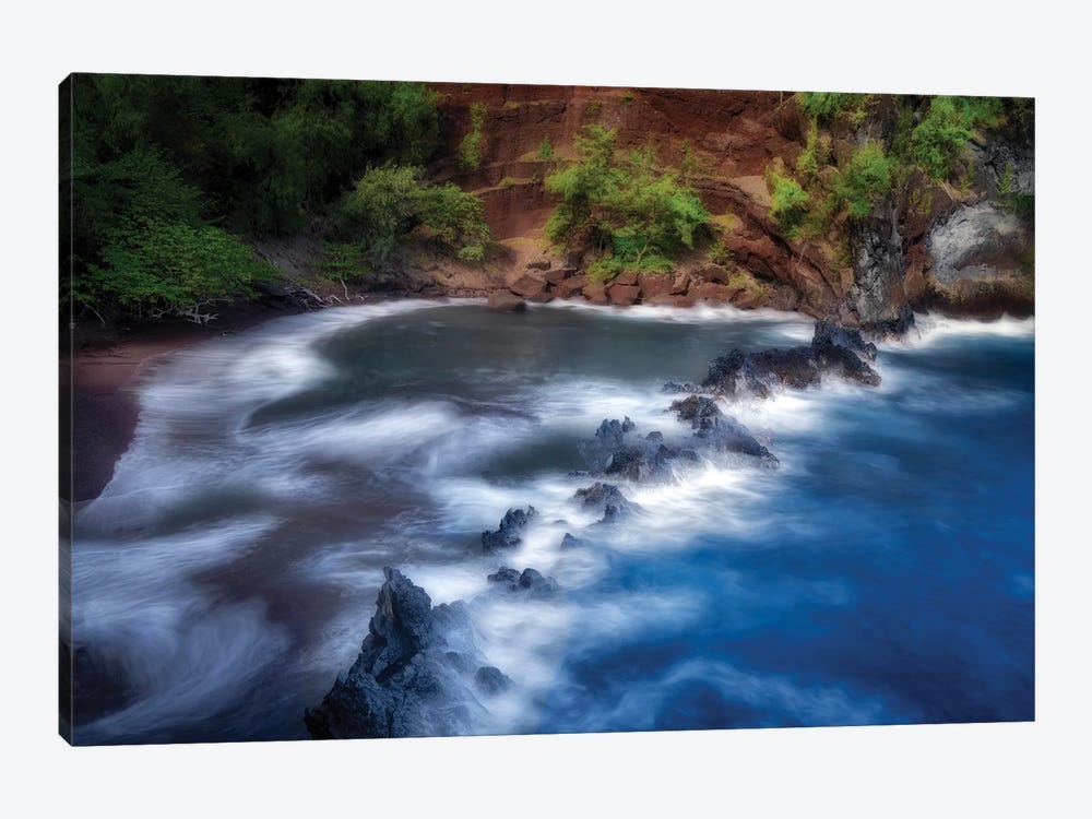 Red Sand Beach by Dennis Frates 1-piece Canvas Print