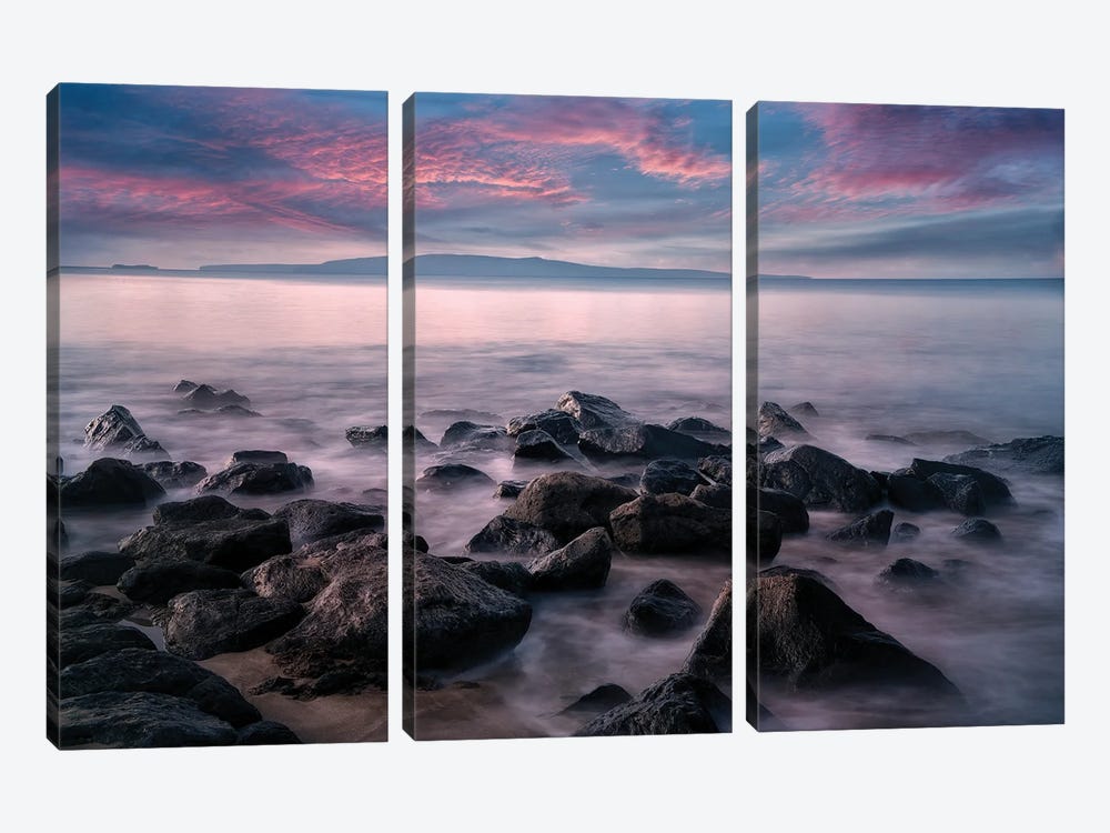 Maui Sunset IV by Dennis Frates 3-piece Canvas Art